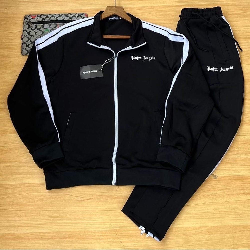 Palm Angels Black and White Tracksuit